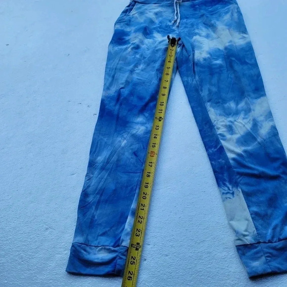 NWOT SRX Active Women's Blue Tie Dye Jogger Sweat Pants Stretch Size L - Picture 3 of 8